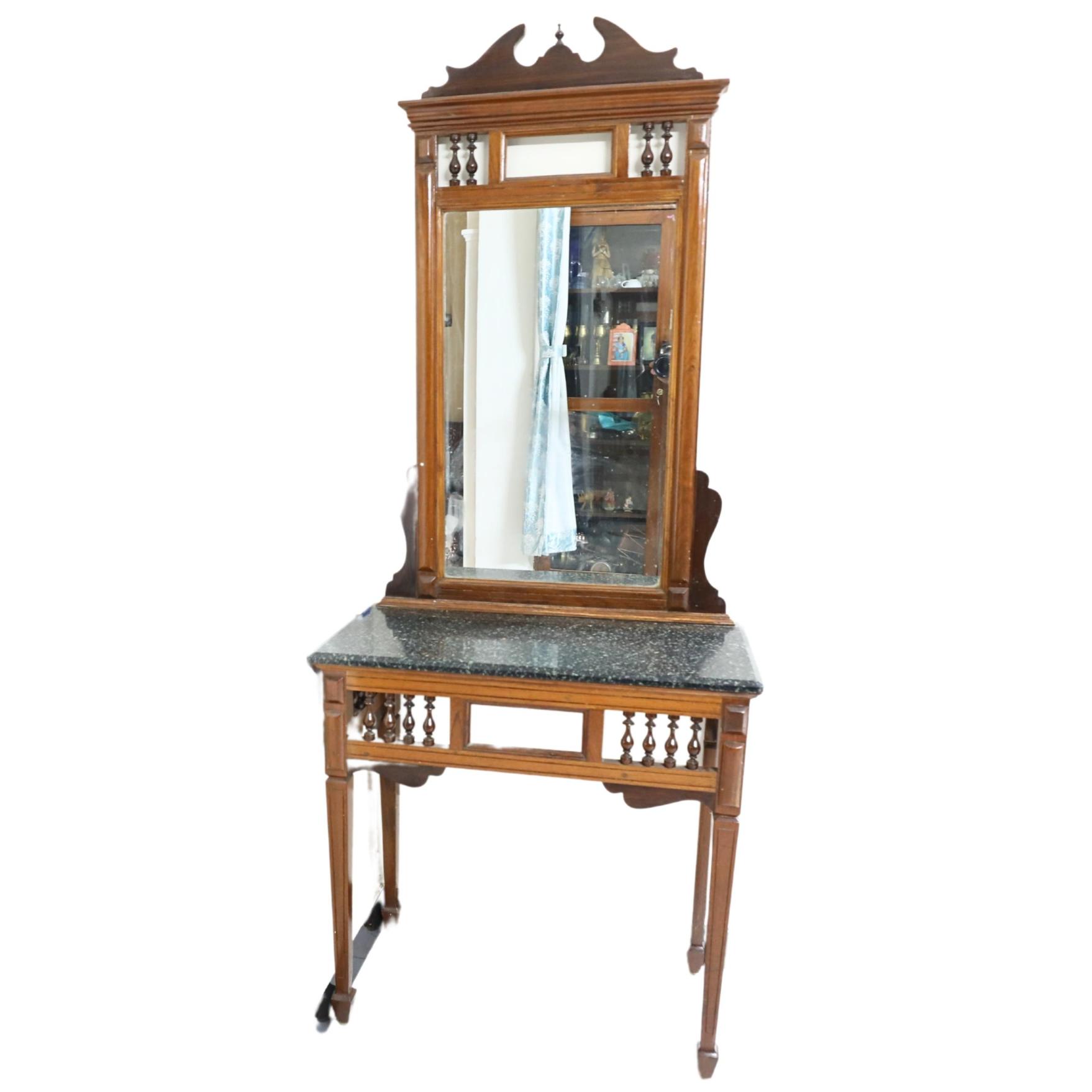 Long Mirror Console table