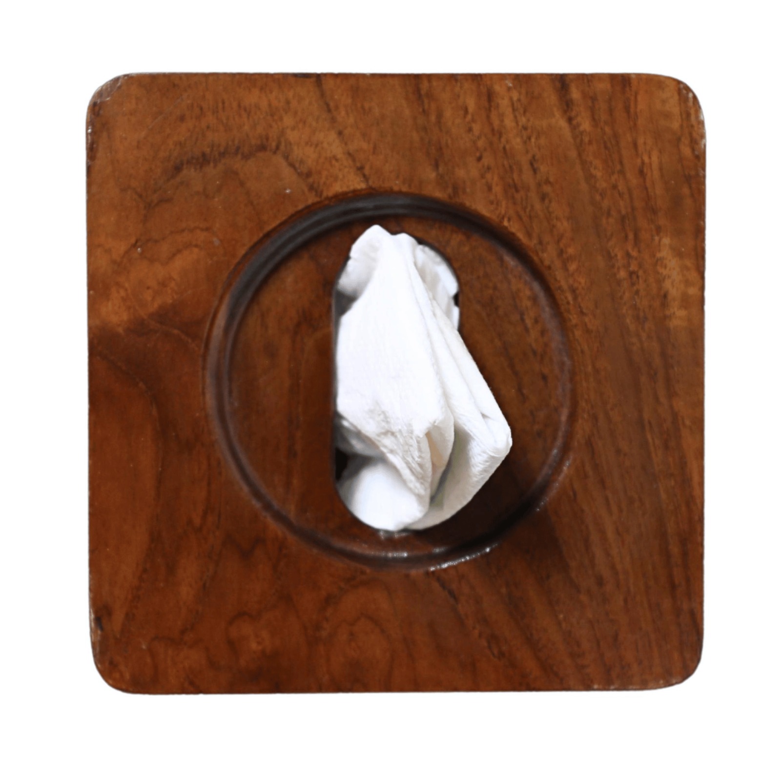 Wooden Tissue Holder